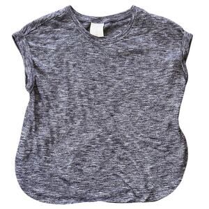 Freely Slit Side Sleeveless Heathered Gray Top Small